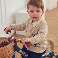Old English Knit Cardigan Baby – Oak