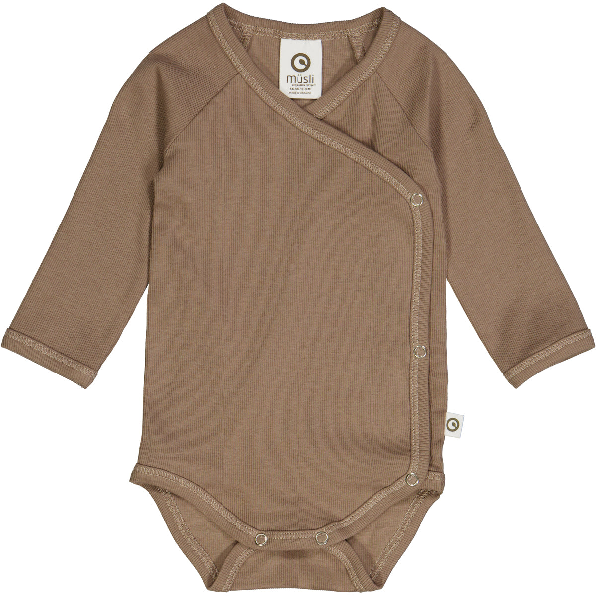 Rib l/s body 2-Pack – Balsam cream/ Walnut