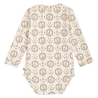 Heritage Duck L/S Gather Body – Balsam cream/ Blush/ Baroque rose