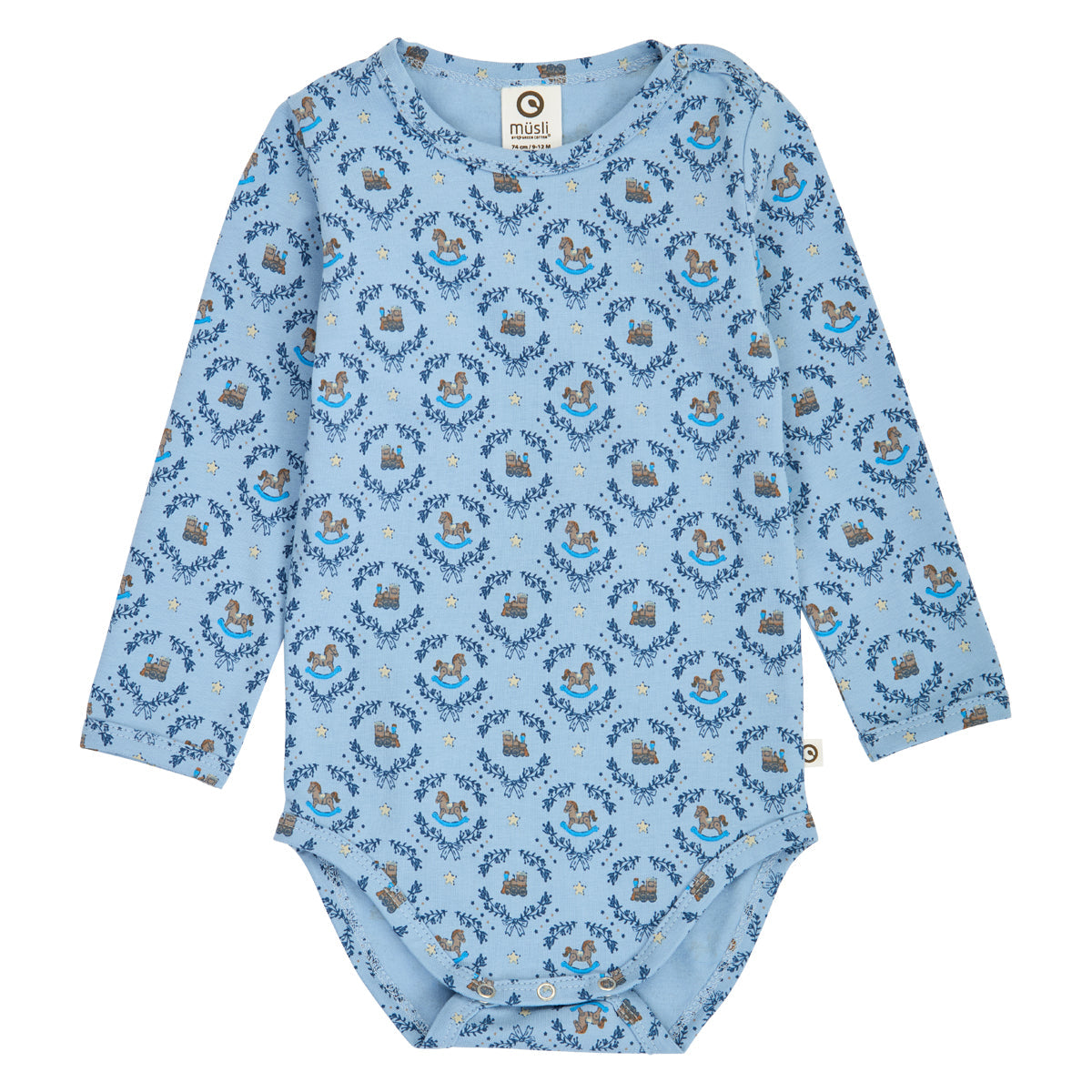 Heritage Train L/S Body – Soft blue/ Navy/ Oak