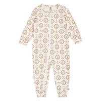 Heritage Duck Zip Bodysuit – Balsam cream/ Blush/ Baroque rose